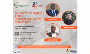 Advert showing the title, date and panelists for the webinar.